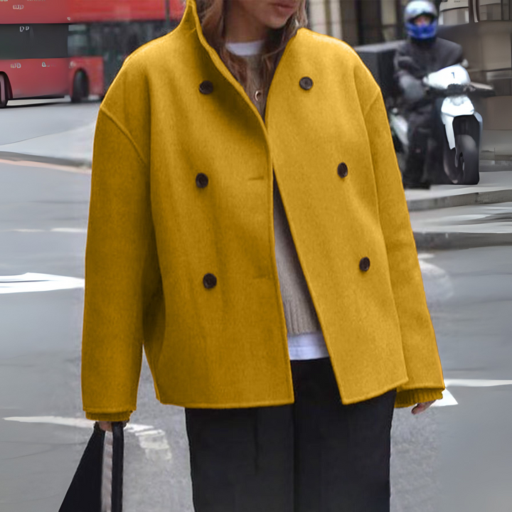 BINI | Cozy Long Sleeve Stand Collar Coat