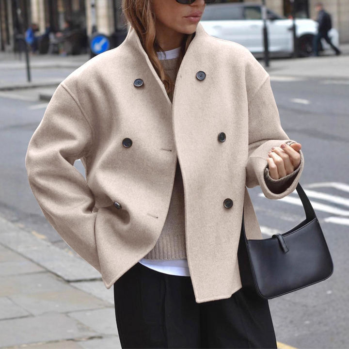 BINI | Cozy Long Sleeve Stand Collar Coat