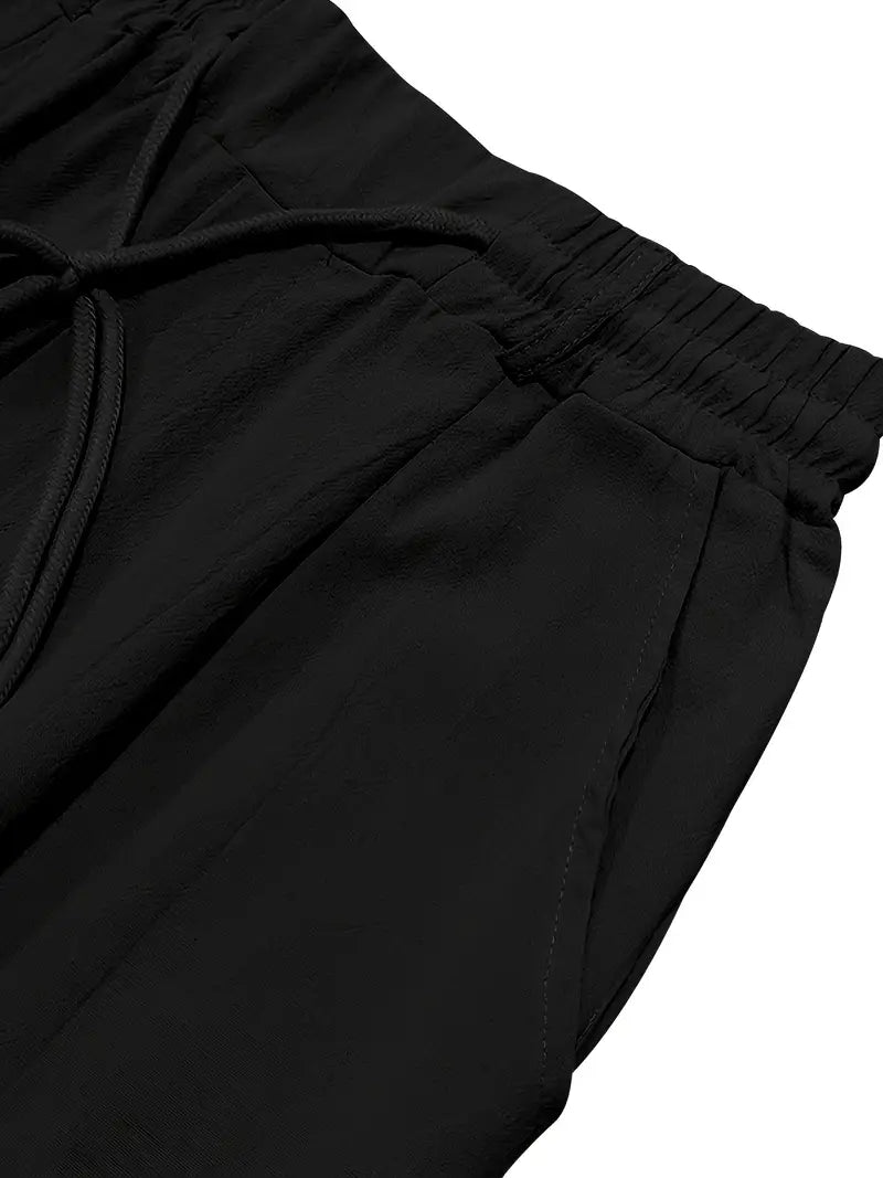 NICHOLS | WIDE LINEN TROUSERS WITH CORD
