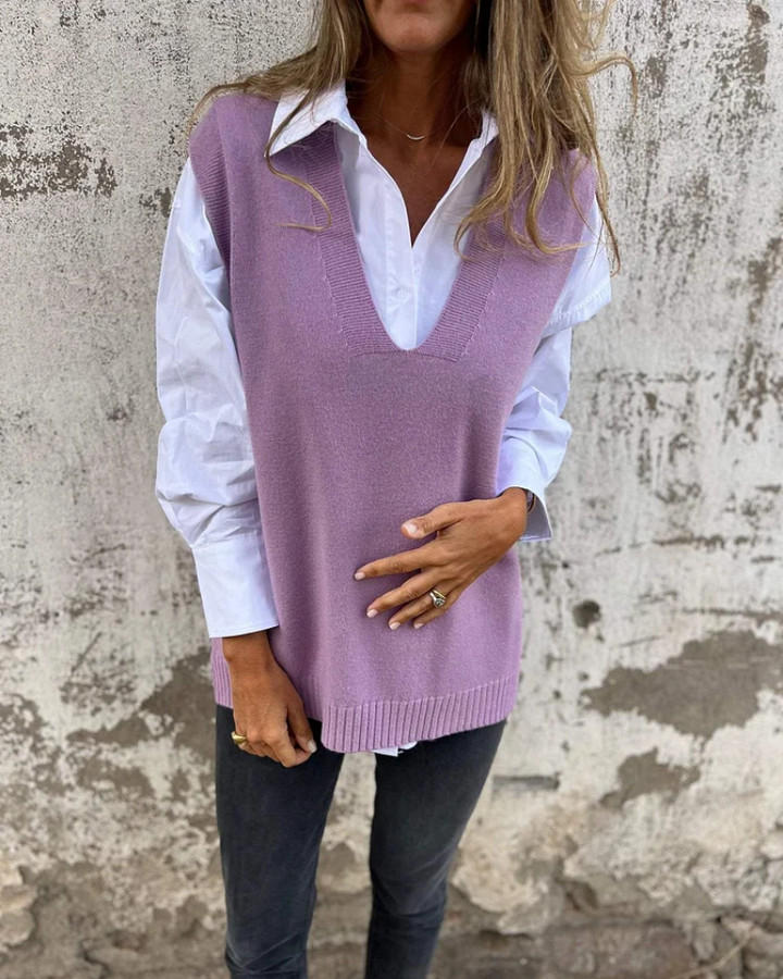 EVELYN | Stylish Knit Sweater Vest