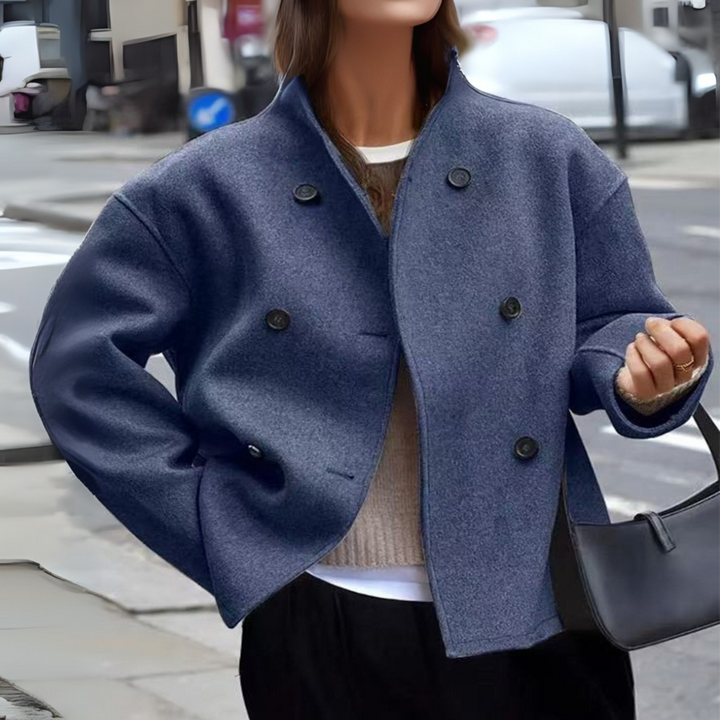 BINI | Cozy Long Sleeve Stand Collar Coat