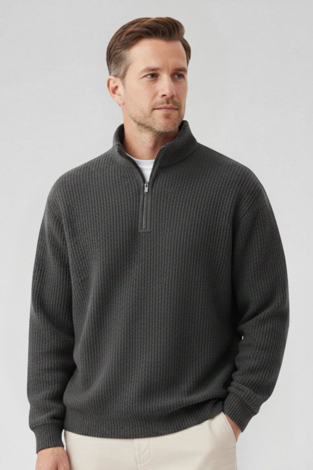 Damien | Lightweight Zip Pullover