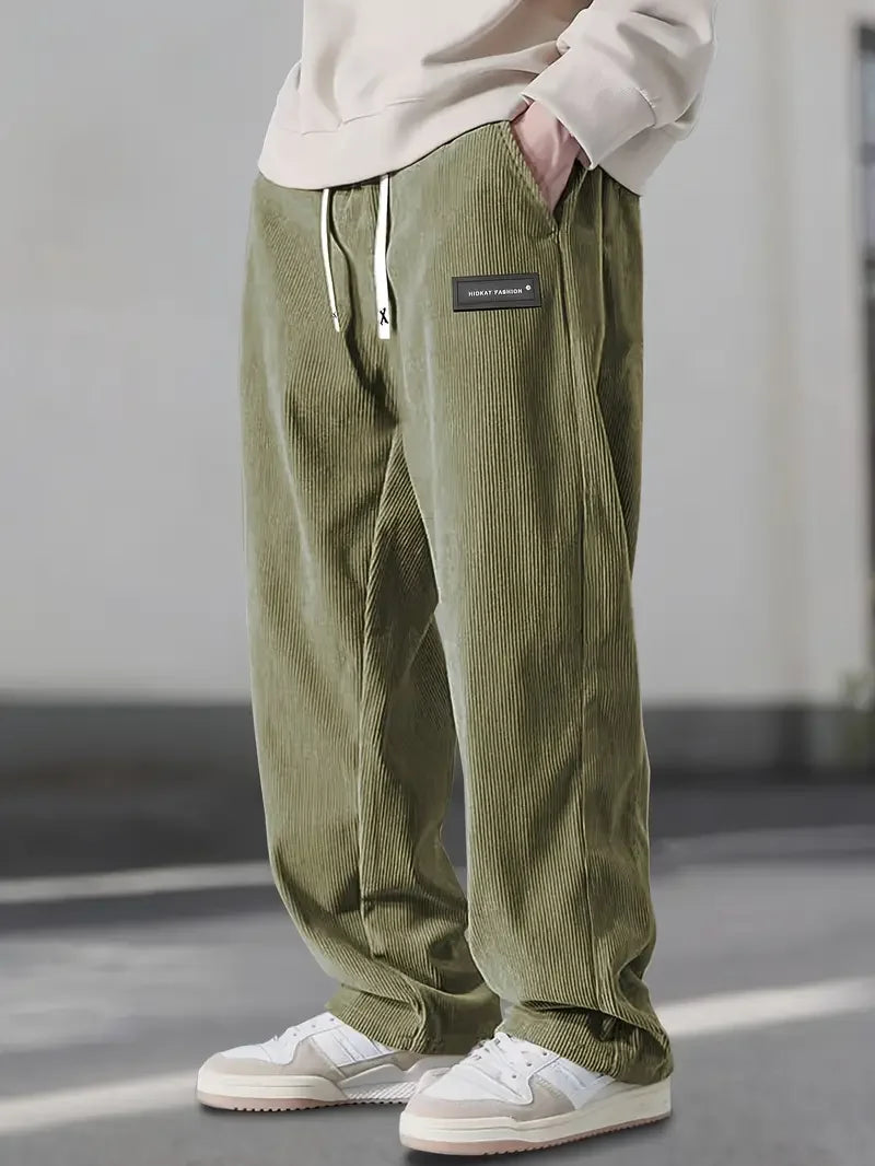 Scarlat | Casual Loose Fit Corduroy Pants