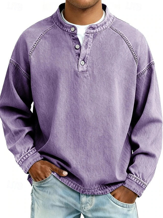 Kaelen Classic Henley Shirt