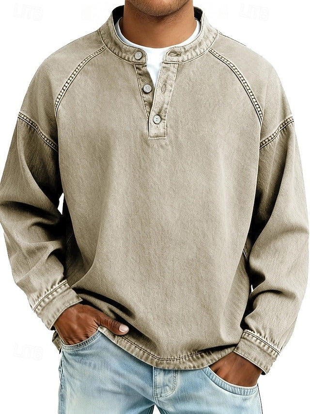 Kaelen Classic Henley Shirt