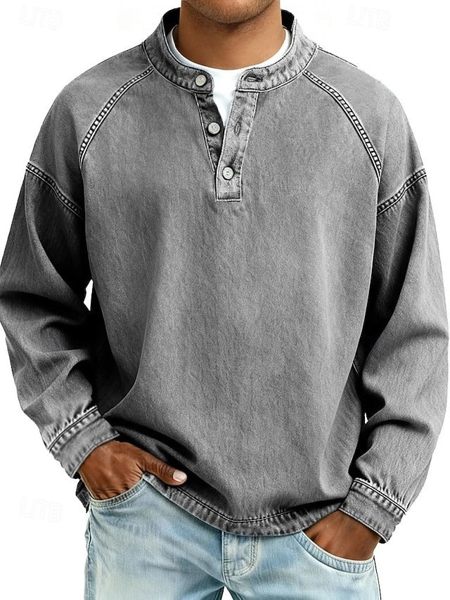 Kaelen Classic Henley Shirt