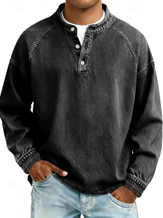 Kaelen Classic Henley Shirt