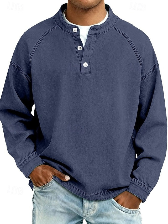 Kaelen Classic Henley Shirt