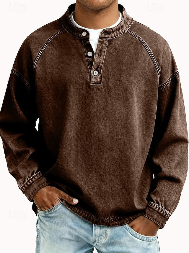 Kaelen Classic Henley Shirt