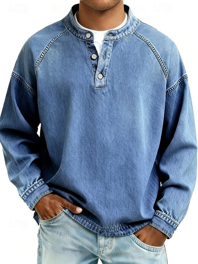 Kaelen Classic Henley Shirt