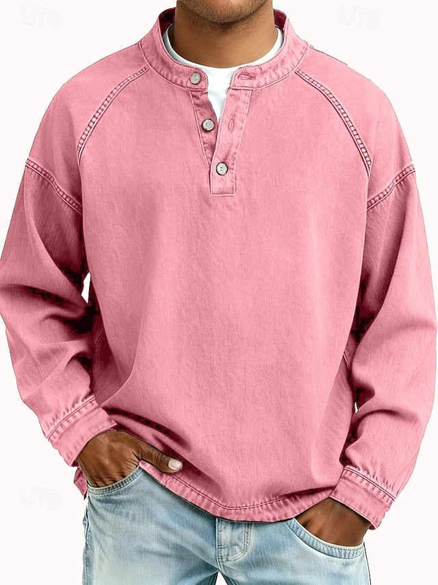 Kaelen Classic Henley Shirt