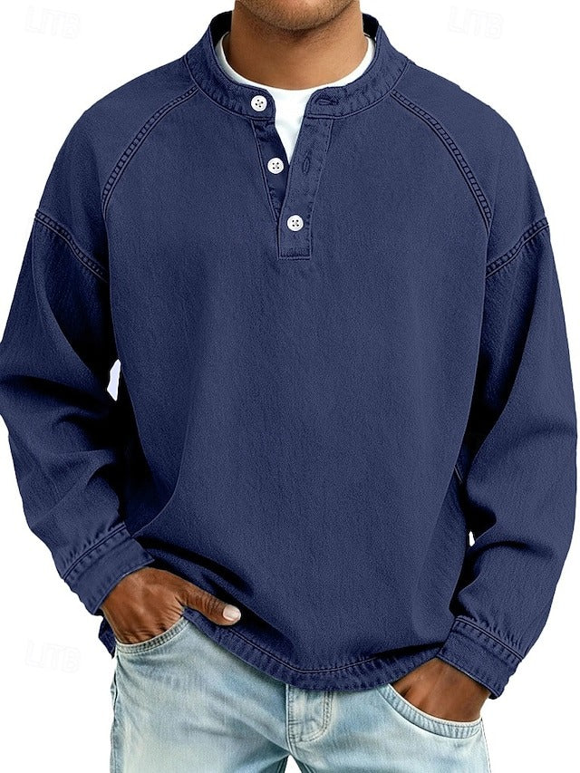 Kaelen Classic Henley Shirt