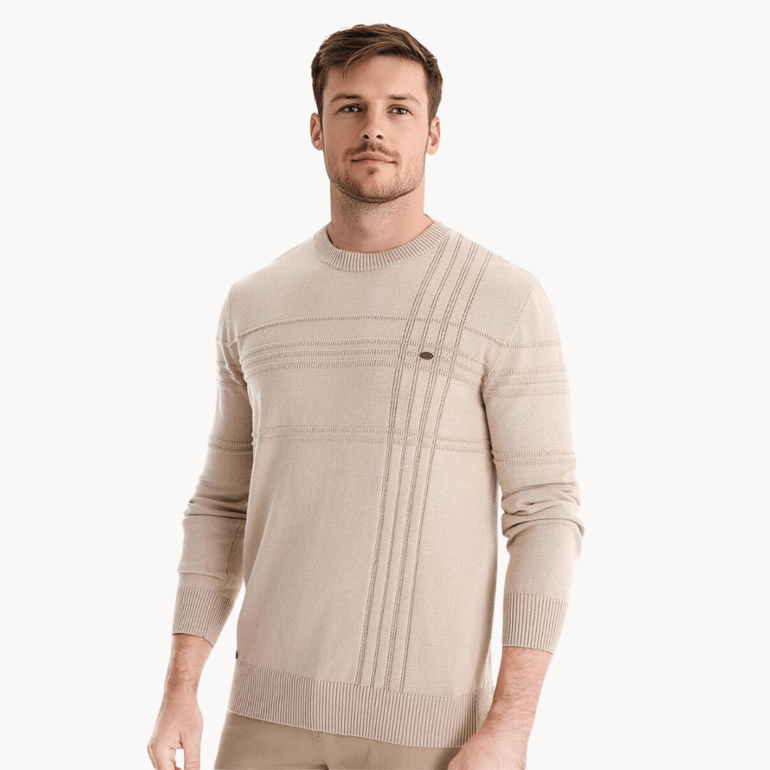 Gabriel | Stylish Diamond-Pattern Pullover